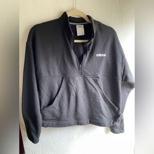 Adidas crop quarter zip